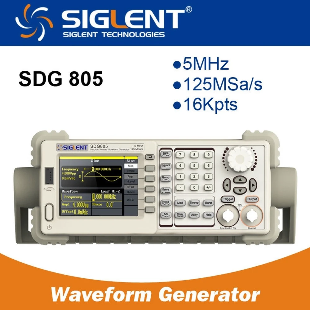 Generator funkcyjny arbitralny Siglent SDG805 5MHz z EasyPulse