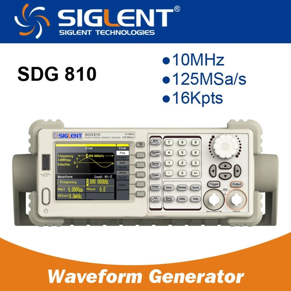 Generator funkcyjny arbitralny Siglent SDG810 10MHz do elektroniki