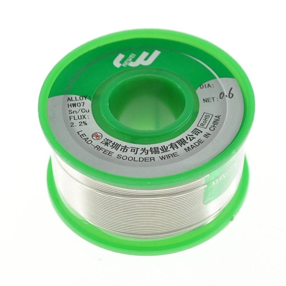 Bezołowiowy drut lutowniczy 1mm 100g Sn99 Ag0.3 Cu0.7