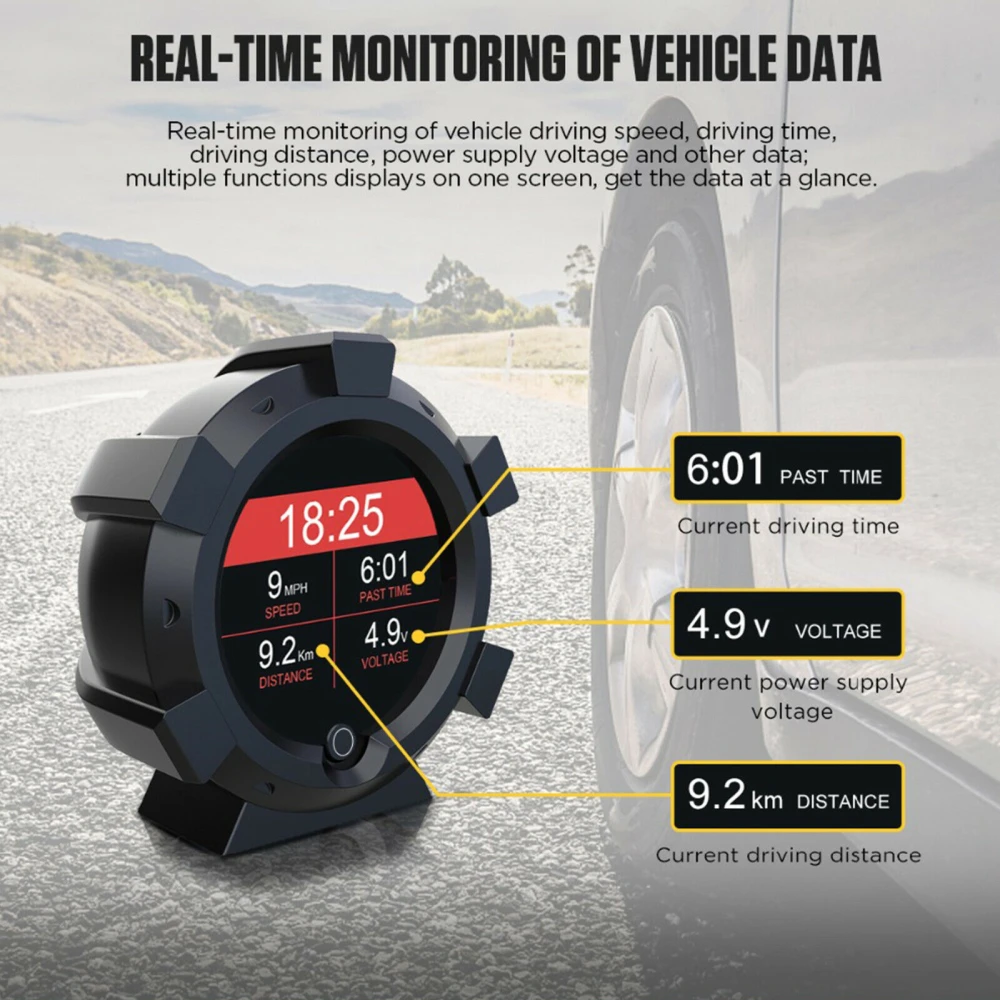 Autool X95 inklinometr wielofunkcyjny z GPS i żyroskopem