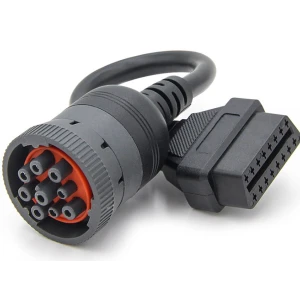 Kabel adapter J1939 9Pin do OBD2 16Pin do diagnostyki