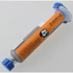 Jeringa estaño en pasta con bismuto para soldar Mechanic WQ-80-BS458 40 gramos con detalle del envase
