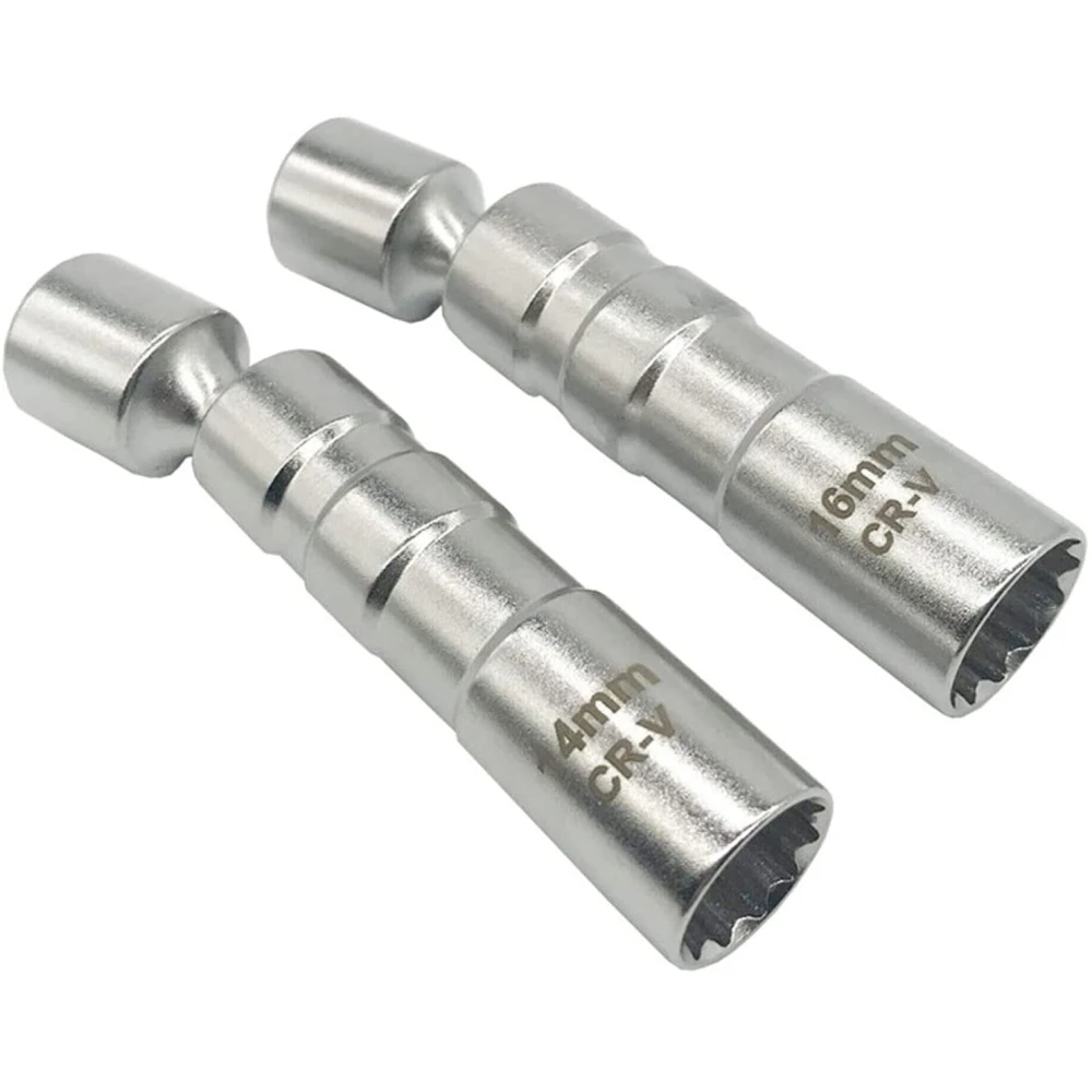 Zestaw 2 elastycznych magnetycznych kluczy nasadowych do świec 14 mm i 16 mm TSX TOOL
