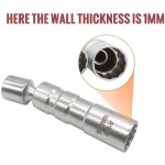 Zestaw 2 elastycznych magnetycznych kluczy nasadowych do świec 14 mm i 16 mm TSX TOOL