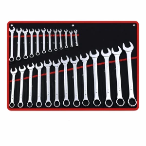 Zestaw 26 Kluczy Płasko-Oczkowych 6-32mm Stal Cr-V z Walizką