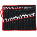 Zestaw 26 Kluczy Płasko-Oczkowych 6-32mm Stal Cr-V z Walizką