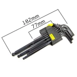 Zestaw długich kluczy imbusowych z kulką 9 szt. 1,5-10mm
