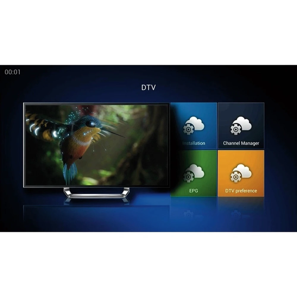 Kii Pro podwójny tuner DVB-S2 DVB-T2 Android TV Box 2GB/16GB 4K