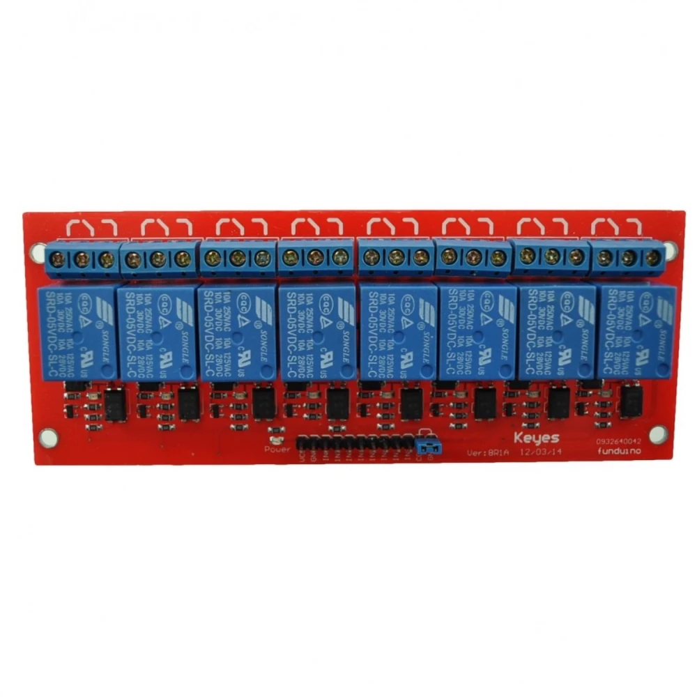 Zestaw 8 przekaźników 5V do Arduino - 8 kanałów satkit