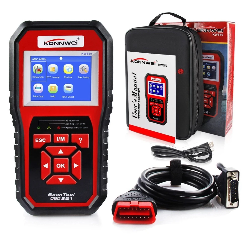 KW850 OBD2 Scanner: czytnik kodów i diagnostyka Konnwei