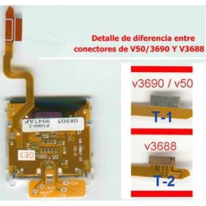 LCD Motorola V3688 z kablem flex do naprawy i wymiany