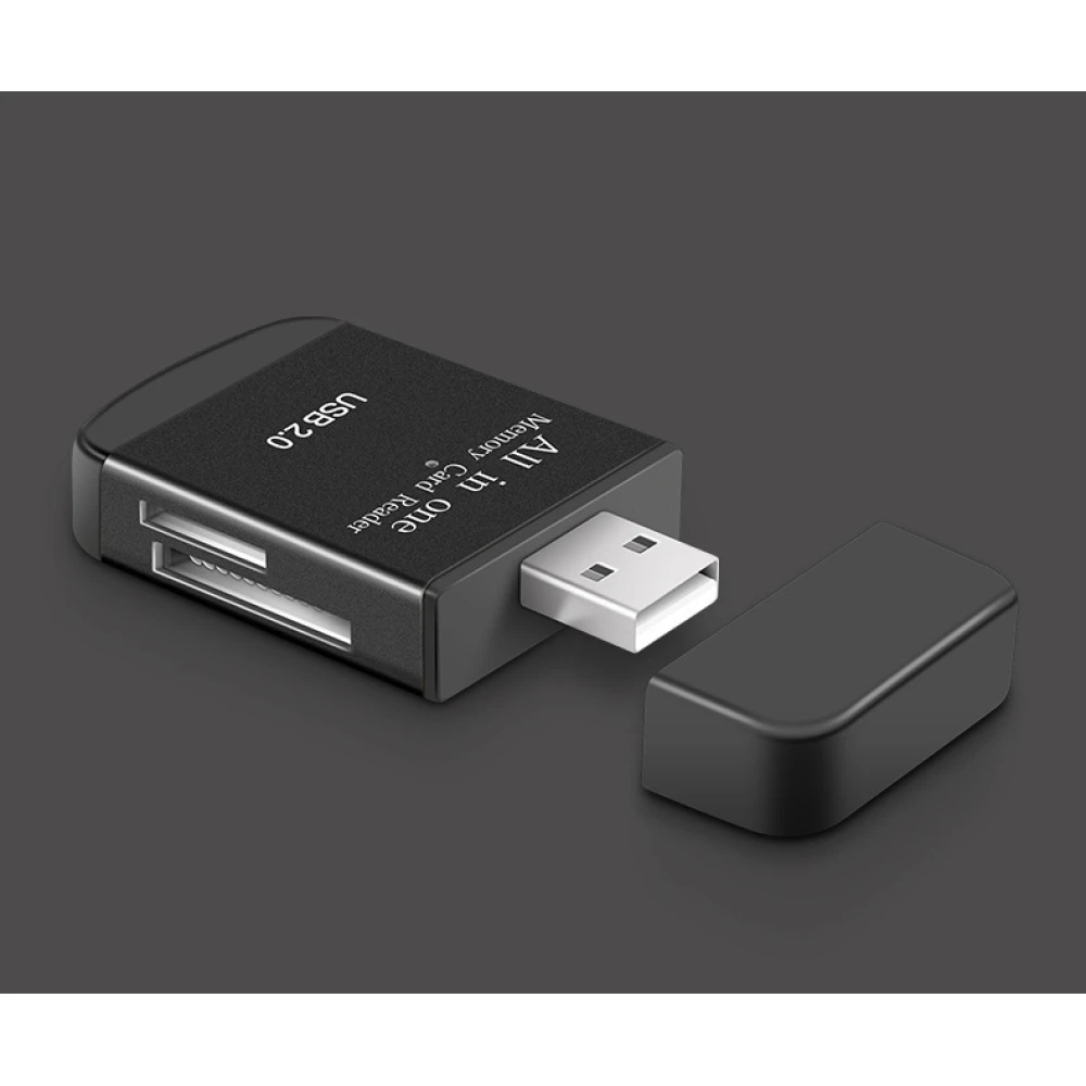 Czytnik kart pamięci USB 2.0 all-in-one do Micro SD, MMC, SDHC, TF i M2