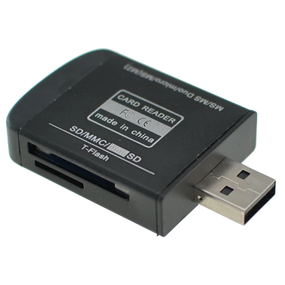 Czytnik kart pamięci USB 2.0 all-in-one do Micro SD, MMC, SDHC, TF i M2