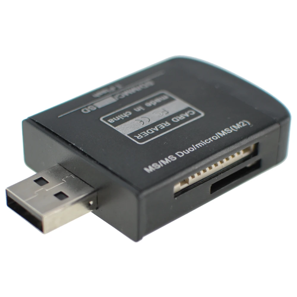 Czytnik kart pamięci USB 2.0 all-in-one do Micro SD, MMC, SDHC, TF i M2