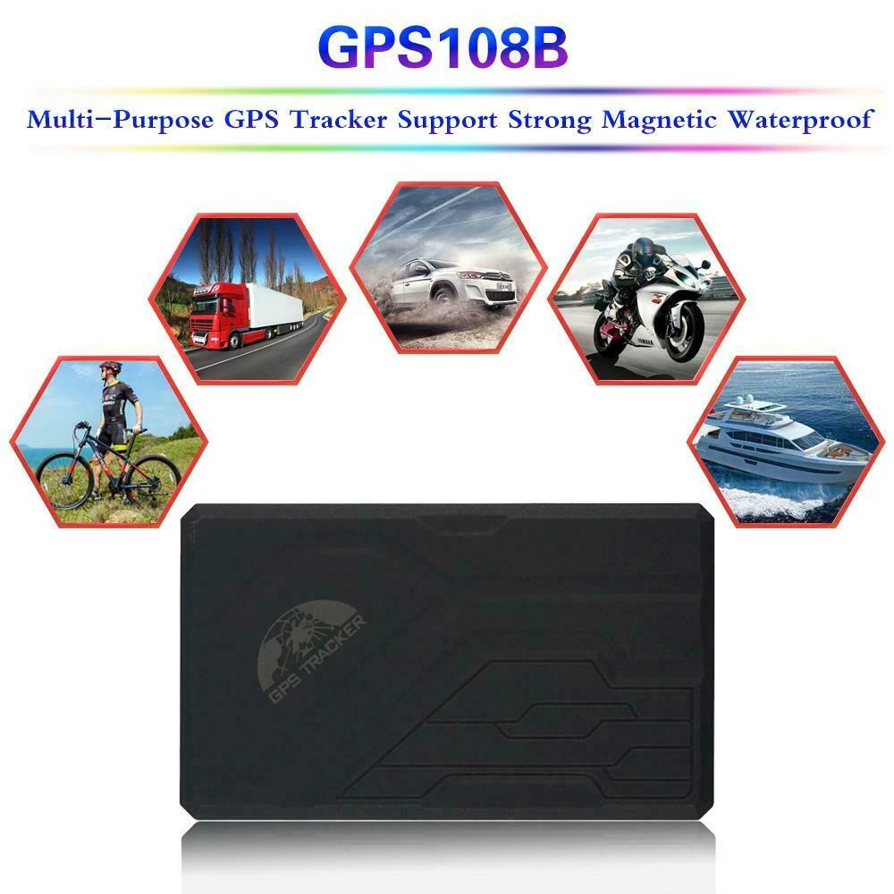 Lokalizator GPS do auta TK108B z długą baterią, SOS i magnesem