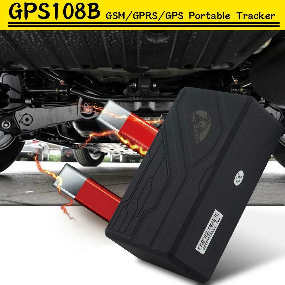 Lokalizator GPS do auta TK108B z długą baterią, SOS i magnesem