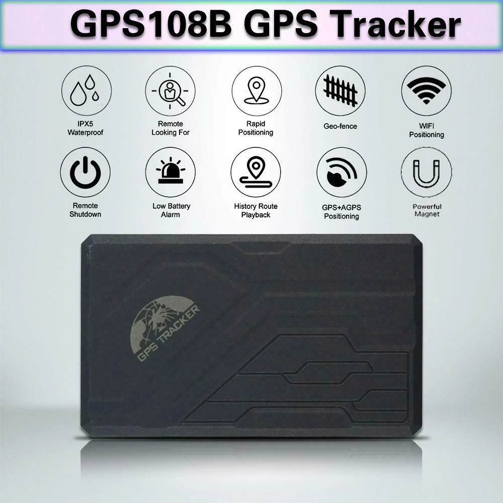 Lokalizator GPS do auta TK108B z długą baterią, SOS i magnesem