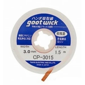 Plecionka do rozlutowywania GOOT WICK CP-3015 do profesjonalnych napraw elektroniki