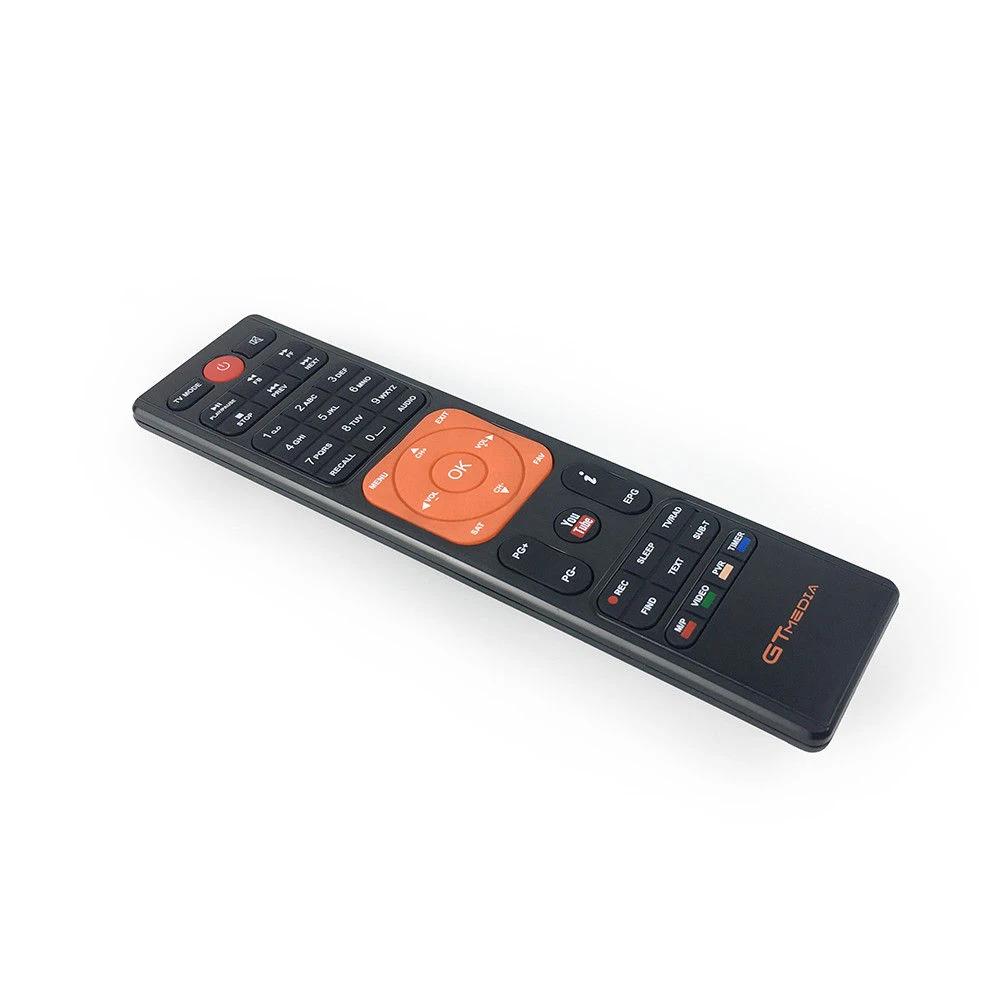 Detalle del mando a distancia Freesat V7S compatible con receptor satélite GTMedia
