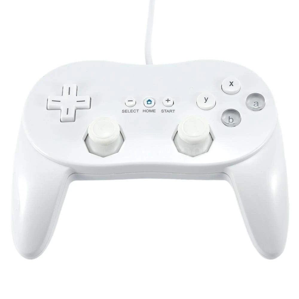Biały kompatybilny pad klasyczny Pro Wii do Nintendo Wii