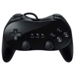 Czarny kompatybilny pad klasyczny Pro Wii do Nintendo Wii