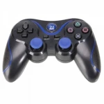 Kompatybilny pad DualShock 3 PS3 Bluetooth czarno-niebieski Sixaxis