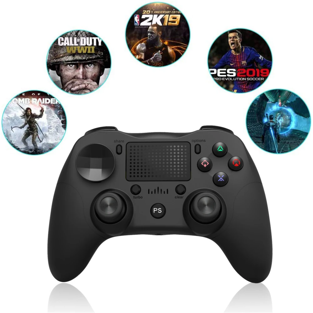 Biały bezprzewodowy pad kompatybilny z PS4 DoubleShock 4
