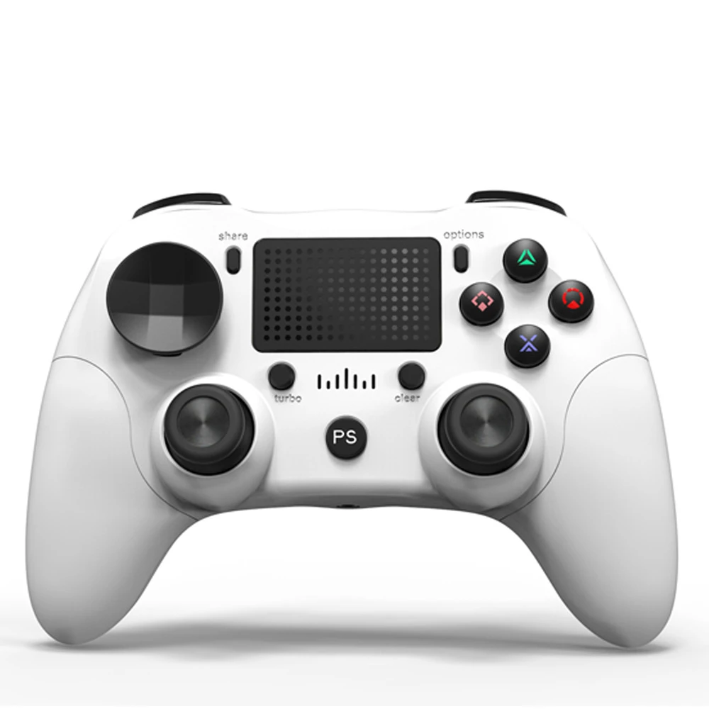 Biały bezprzewodowy pad kompatybilny z PS4 DoubleShock 4
