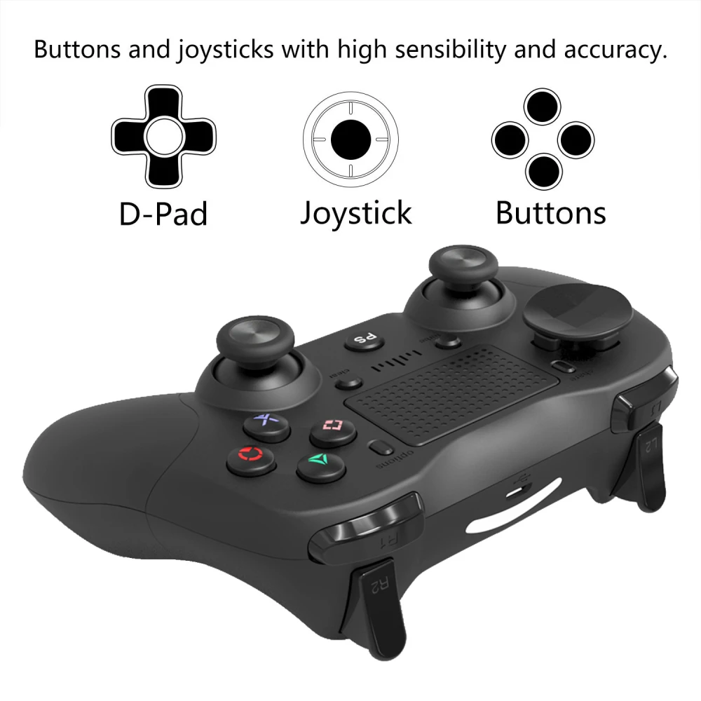 Biały bezprzewodowy pad kompatybilny z PS4 DoubleShock 4