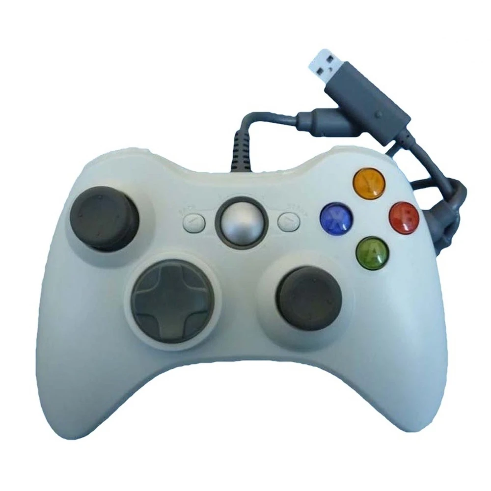 Biały przewodowy pad do Xbox 360 – ergonomiczny kontroler