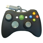 Czarny przewodowy pad do Xbox 360 dla maksymalnej wygody i kontroli