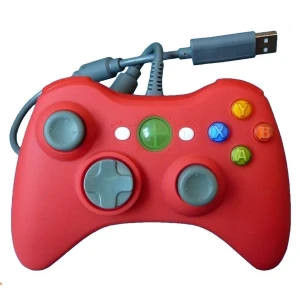 Czerwony przewodowy pad do Xbox 360 dla maksymalnego komfortu i kontroli