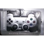 Pad Dual Shock do Sony Playstation 2 w kolorze srebrnym, kompatybilny i ekonomiczny