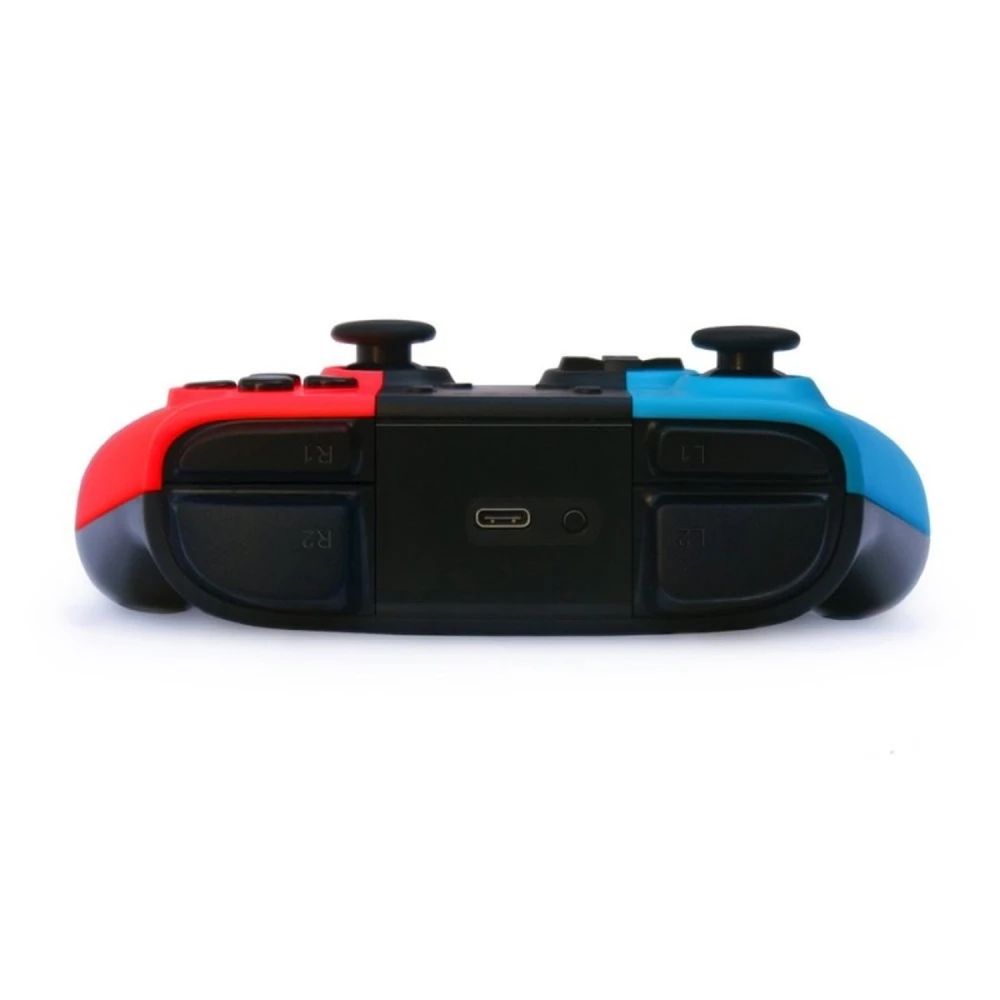 Bezprzewodowy pad kompatybilny z Nintendo Switch - niebiesko-czerwony