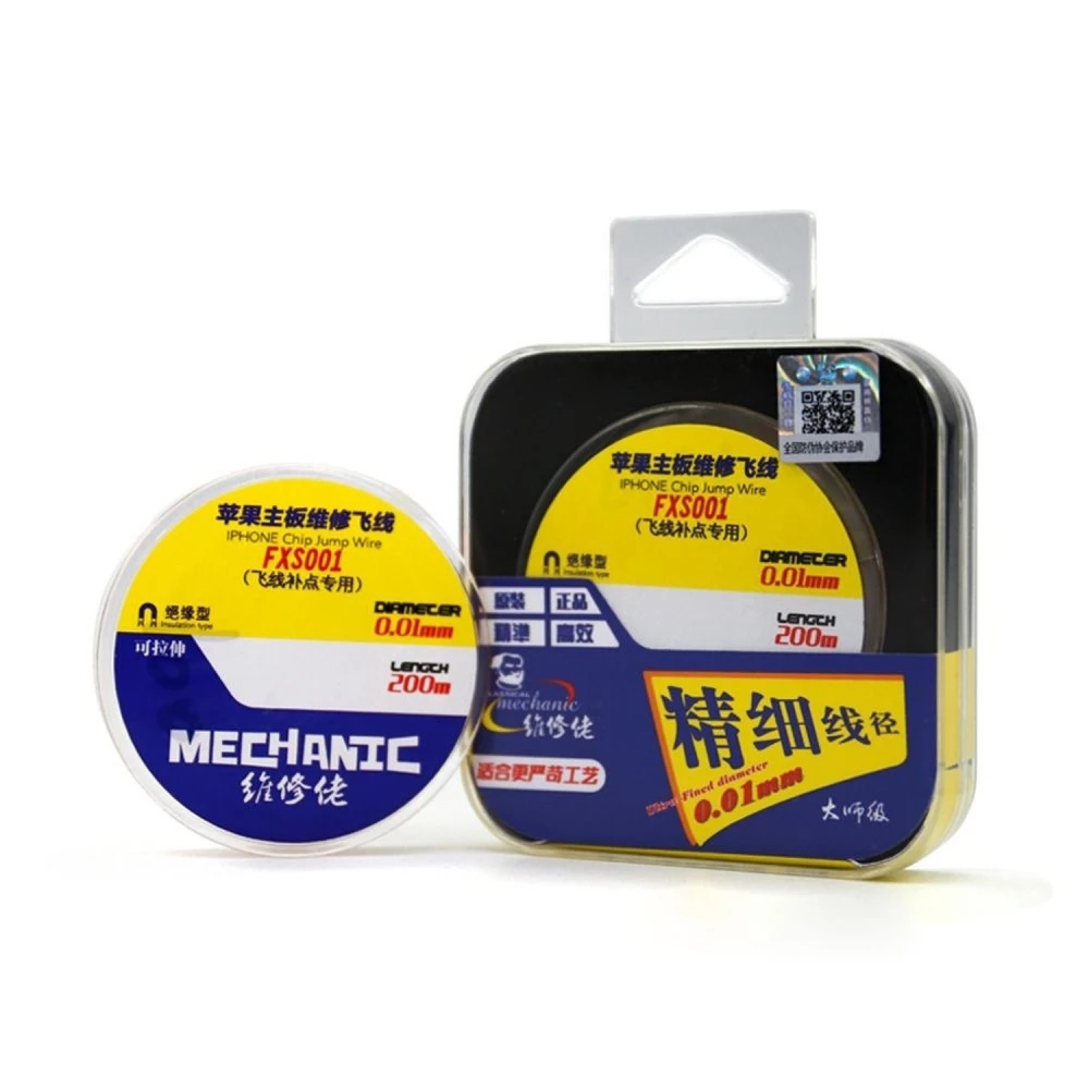 Izolowany mikrokabel miedziany do naprawy iPhone Mechanic FXS001 200m x 0.01mm