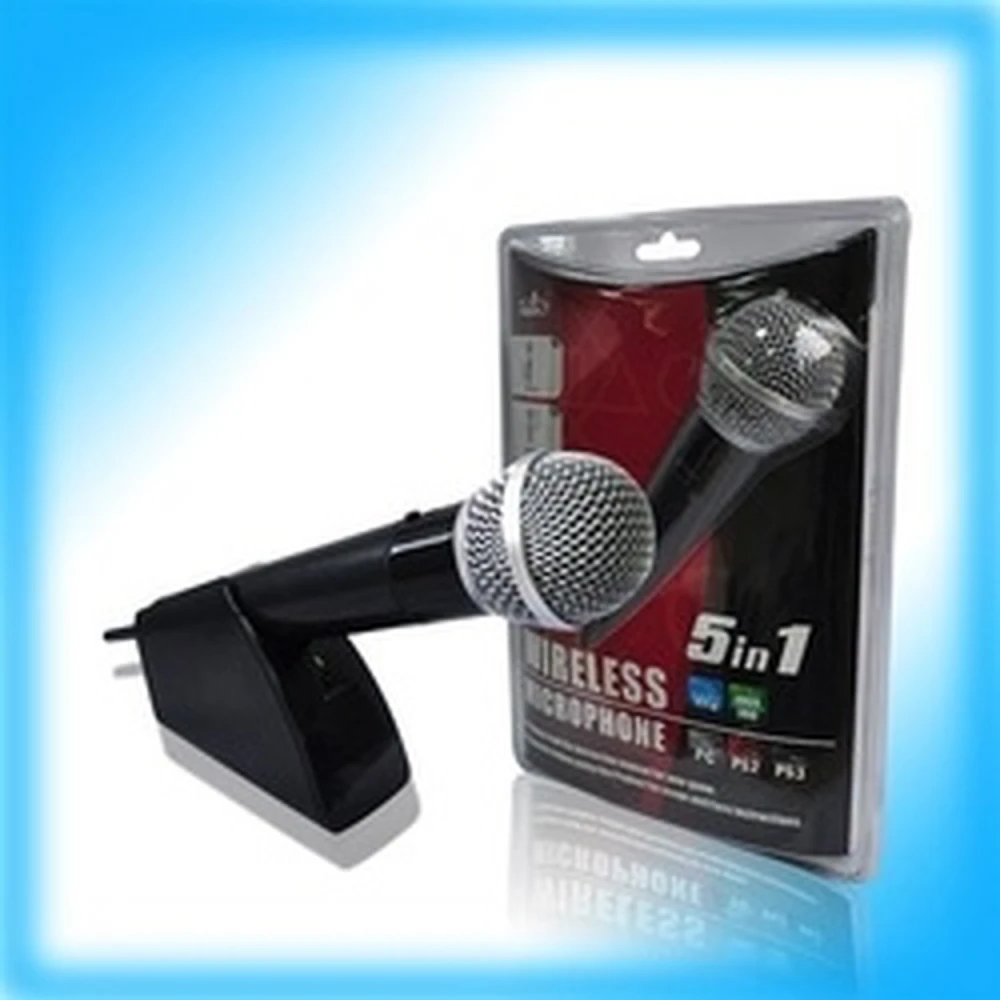 Bezprzewodowy mikrofon do PS2 PS3 Xbox 360 Wii PC Pega 5 En 1