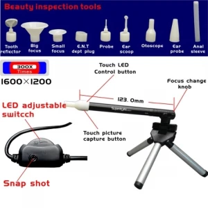Mikroskop USB Supereyes B003+ 2 MP HD 300X z dołączonym uchwytem