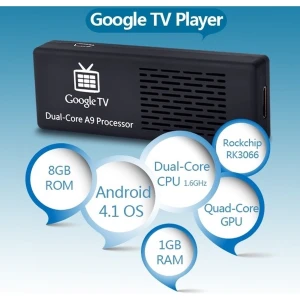 Mini PC MK808 Android Dual-Core 4.1.1 1GB RAM 8GB ROM Wi-Fi HDMI