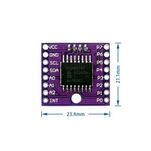 Moduł I2C PCF8574T do Arduino - rozszerzenie portów I/O