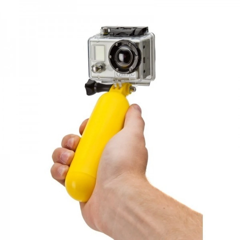 Żółty pływający monopod wodny do GoPro 1/2/3 i SJ4000