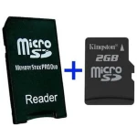 MS Pro Duo Adapter + MicroSD 2GB kompatybilny z Sony PSP