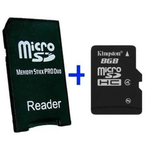 Adapter MS Pro Duo MicroSD 8GB do PSP