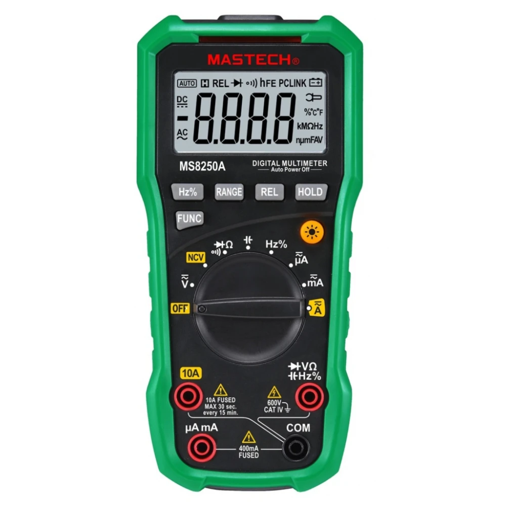 Multimetr cyfrowy Mastech MS8250A z detektorem napięcia bezdotykowym