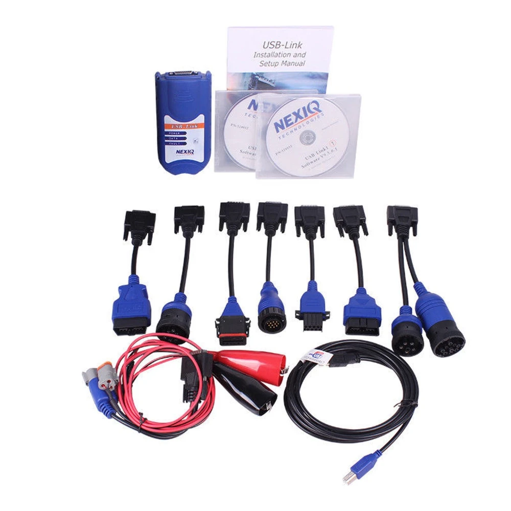 Nexiq 125032 USB Link con adaptadores para diagnóstico de camiones diésel