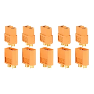 Zestaw 10 złączy XT60 (5 żeńskich + 5 męskich) do baterii LiPo Amass