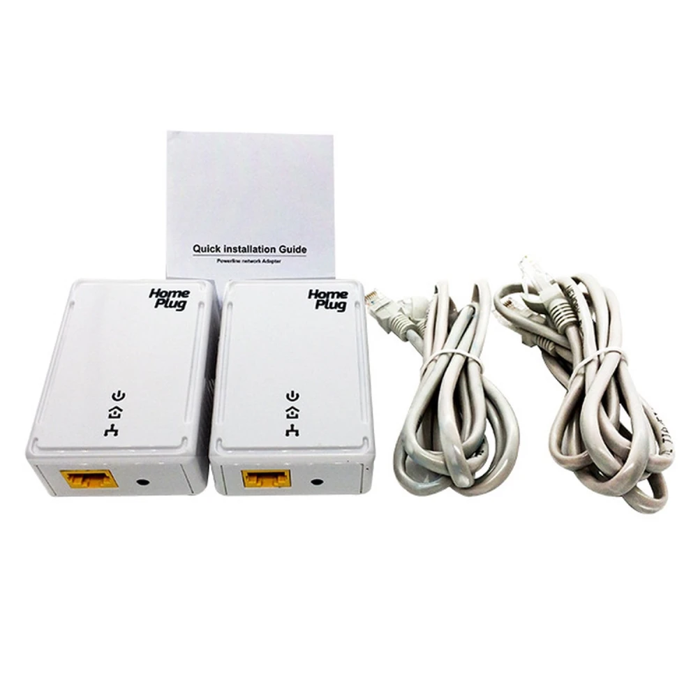 Zestaw 2 PLC Ethernet 500Mbps do internetu przez sieć elektryczną