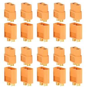 satkit Zestaw 20 złączy XT60 (10 żeńskich + 10 męskich) Amass do baterii LiPo