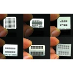 Zestaw 6 szablonów reballing do chipów pamięci DDR, DDR2, DDR3 i GDDR5