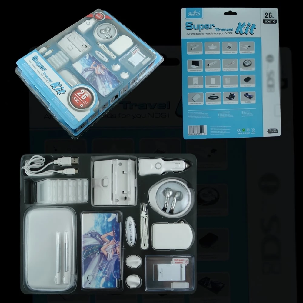 Zestaw akcesoriów Nintendo DSi 26 w 1 Travel Kit do podróży i ochrony