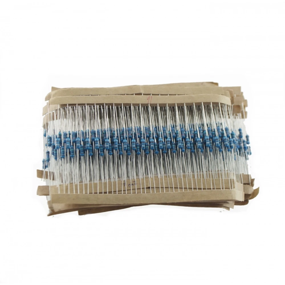 Zestaw rezystorów 1/4W 820 szt. z 41 wartościami od 1 Ohm do 1M Ohm